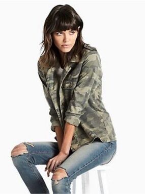 Lucky Brand Camo Utility Jacket - Green Camo
